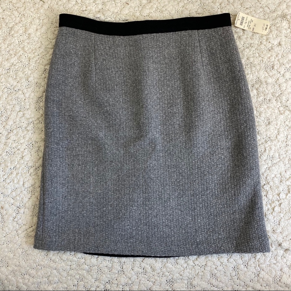 NWT Claudie Pierlot Wool Basketweave Skirt, T1 S